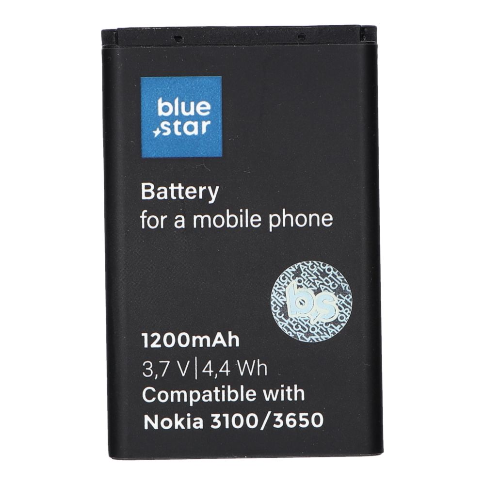 Aku jaoks Nokia 3100 / 3650 / 6230 / 3110 Classic 1200 mAh Sinine Star Premium