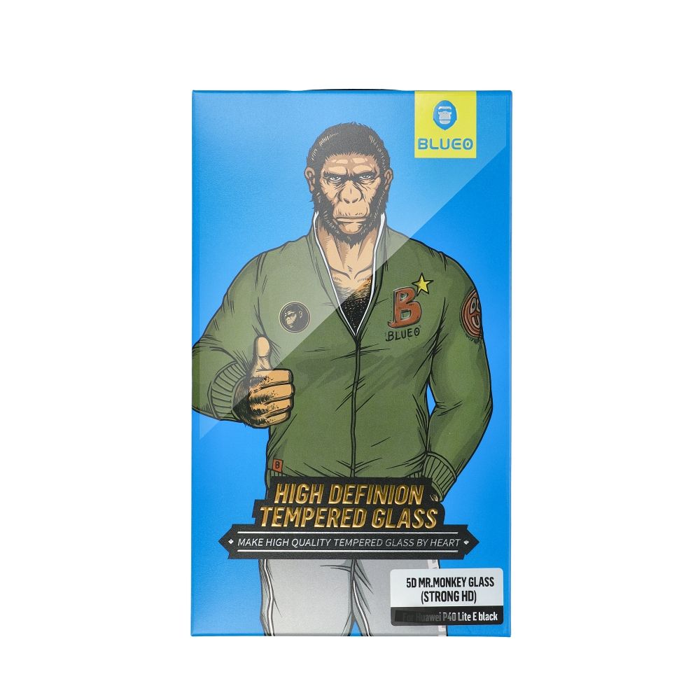 Karastatud klaas 5D Mr. Monkey Glass (Strong HD) Apple iPhone 15 Pro must