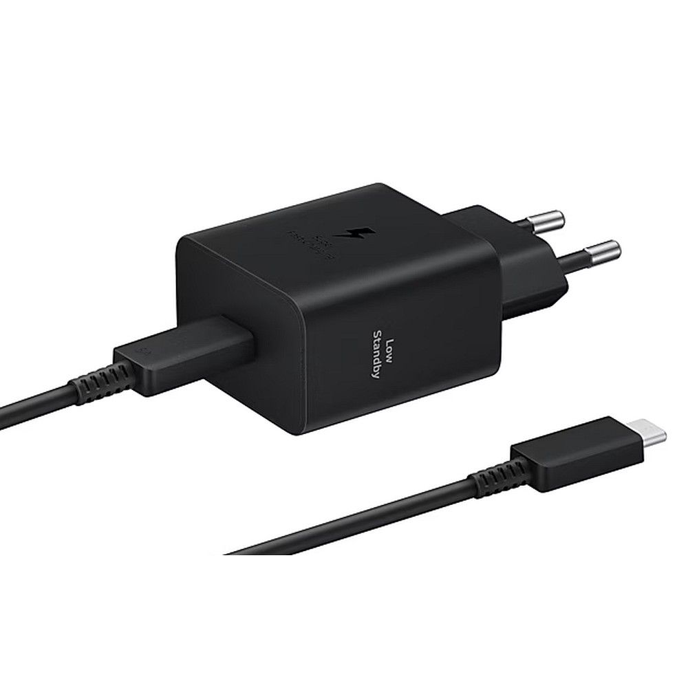 Laadija Samsung EP-T4511XBEGEU 45W + USB-C to USB-C kaabel 1.8m must