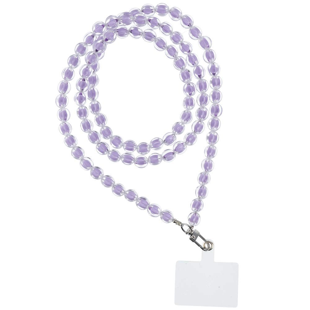 COLORFUL Phone lanyard, Phone pendant / cord length 120cm (60cm in the loop) / on neck - lilla
