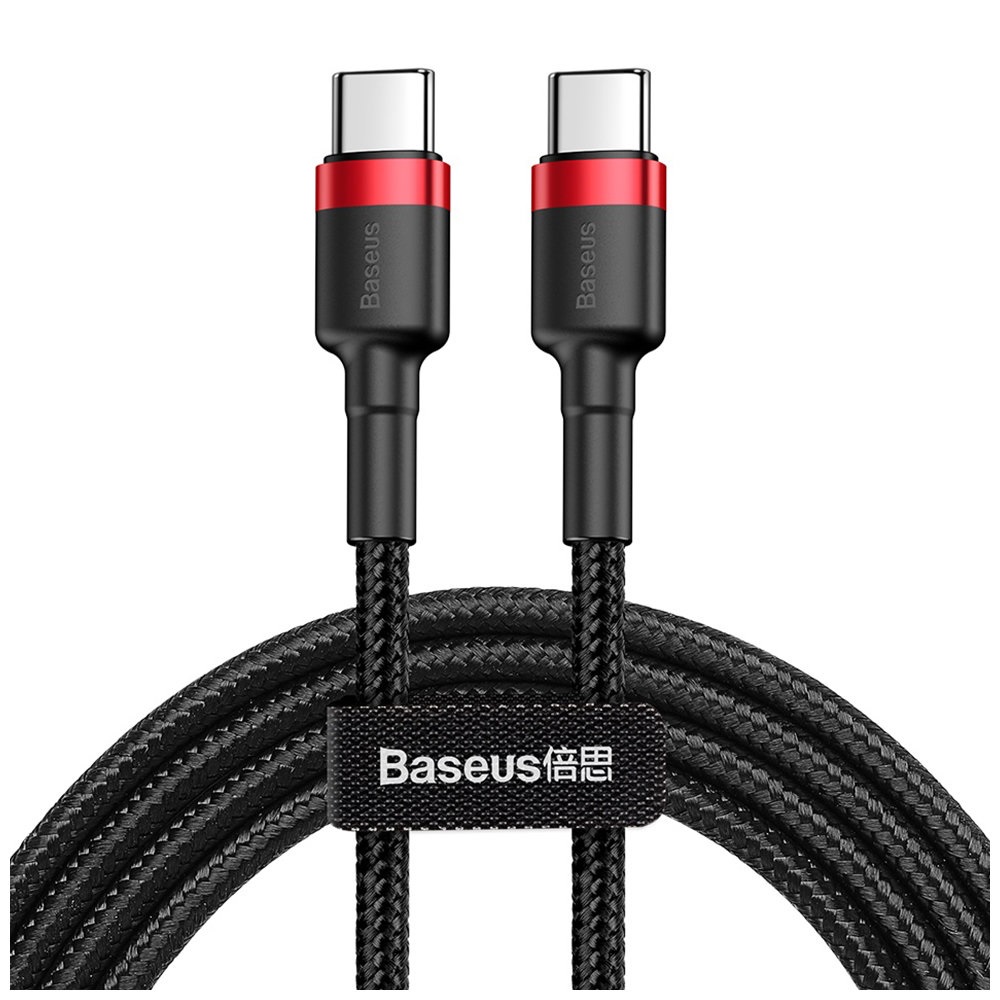 Baseus cable Cafule PD USB-C - USB-C 2,0 m punane-must 60W