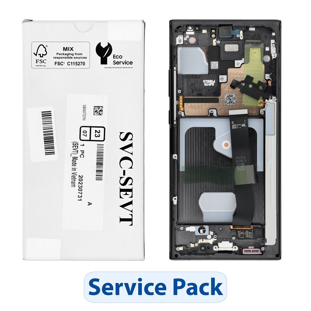 ServicePack LCD Display jaoks SAMSUNG Note 20 Ultra 5G N986 / N985 GH82-31453A Mystic must