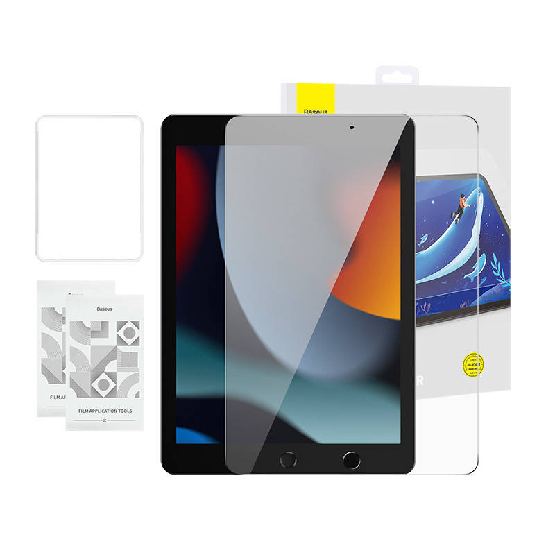 Karastatud klaas Baseus Crystal 0.3 mm iPad Pro/Air3/ 10,2" iPad 7/8/9 (2szt.) + puhastuskomplekt
