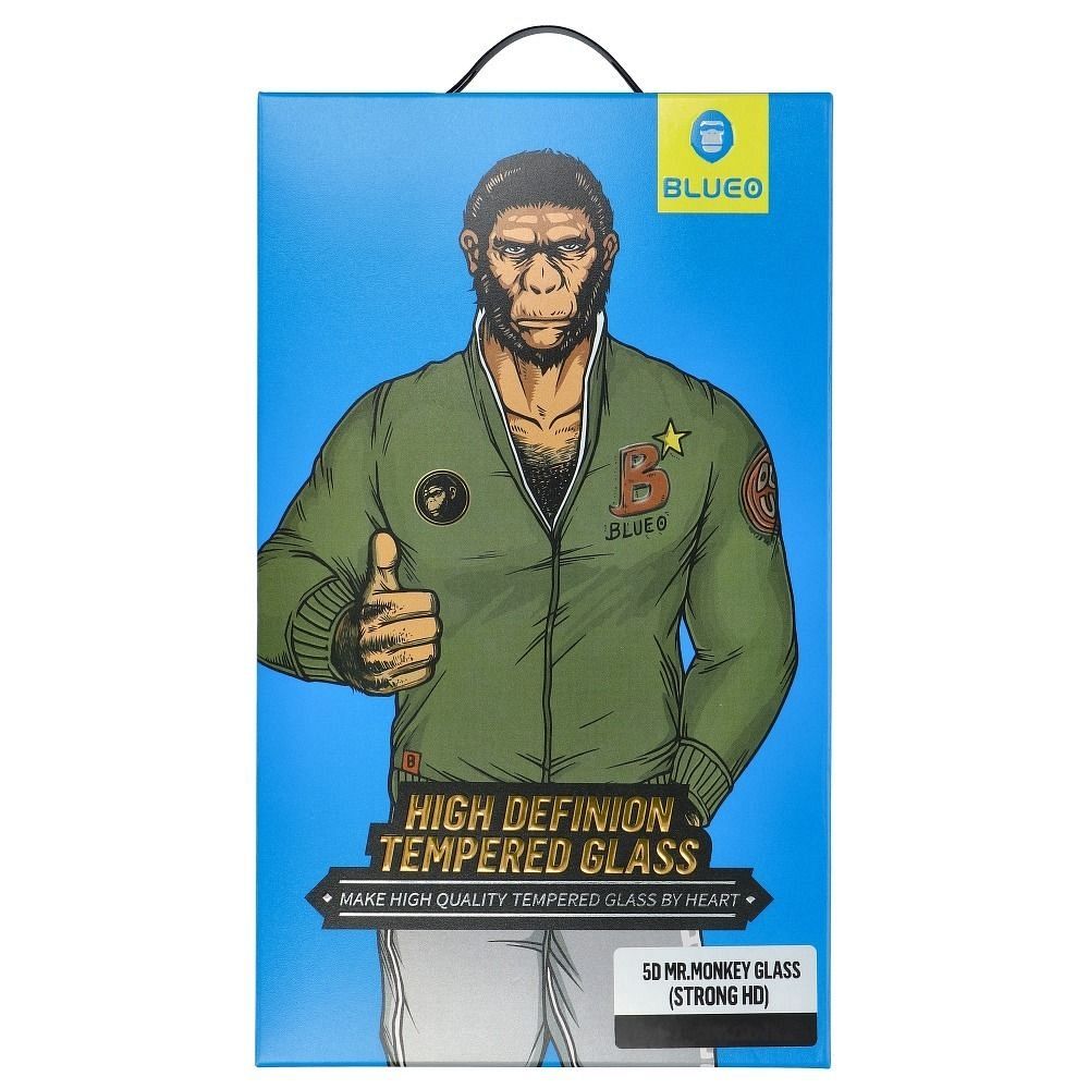 Karastatud klaas 5D Mr. Monkey Glass (Strong HD) Apple iPhone 14 Pro must