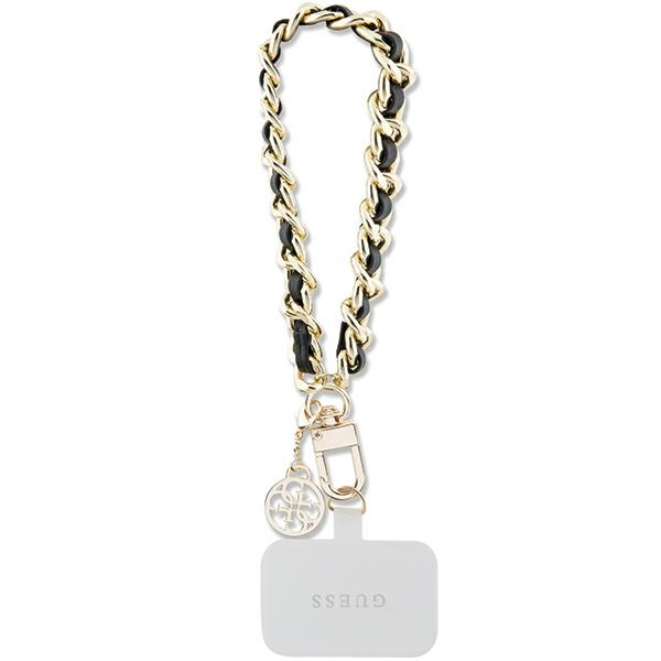GUESS hand strap GUOUCHSAMC4K (Saffiano Chain Strap 4G Charm) must