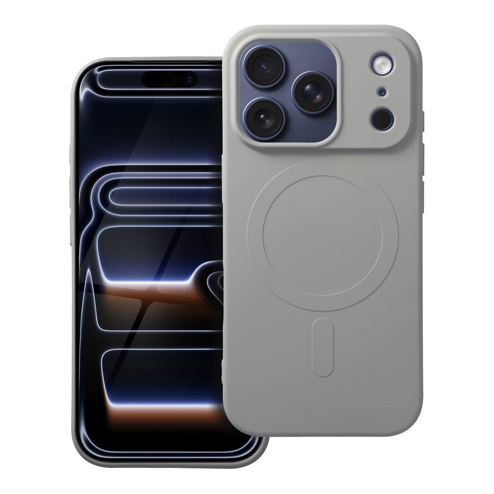 SILICONE MAG COVER (big hole) Ümbris compatible with MagSafe jaoks IPHONE 17 Pro titanium