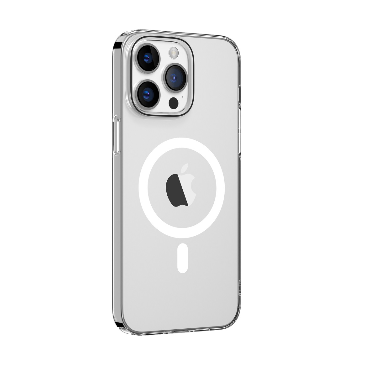 Comma ümbris Hard Jacket Mag jaoks iPhone 15 Plus läbipaistev antibacterial
