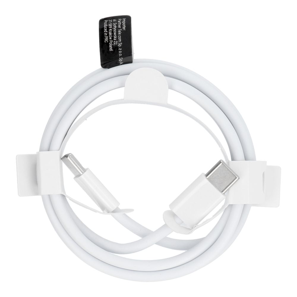 Kaabel Type C to Type C PD QC3.0 3A 30W HD26 1 m valge