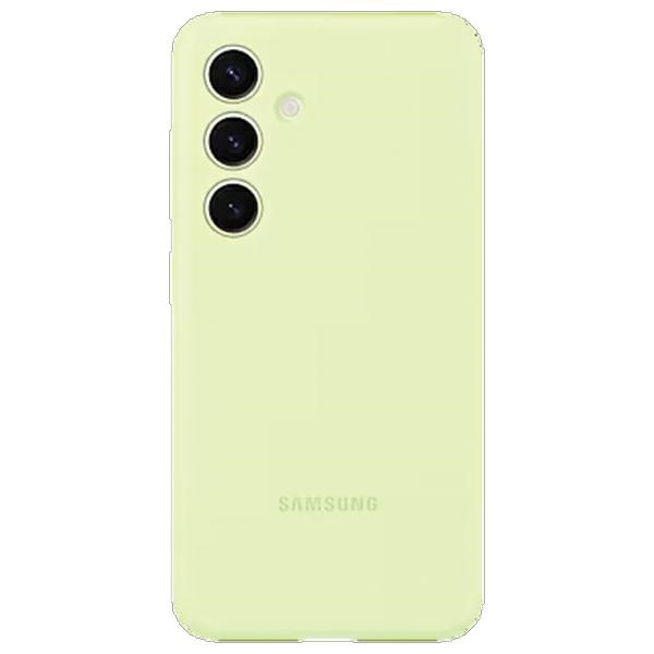Samsung Silicone Cover jaoks Samsung Galaxy S24 Plus lime