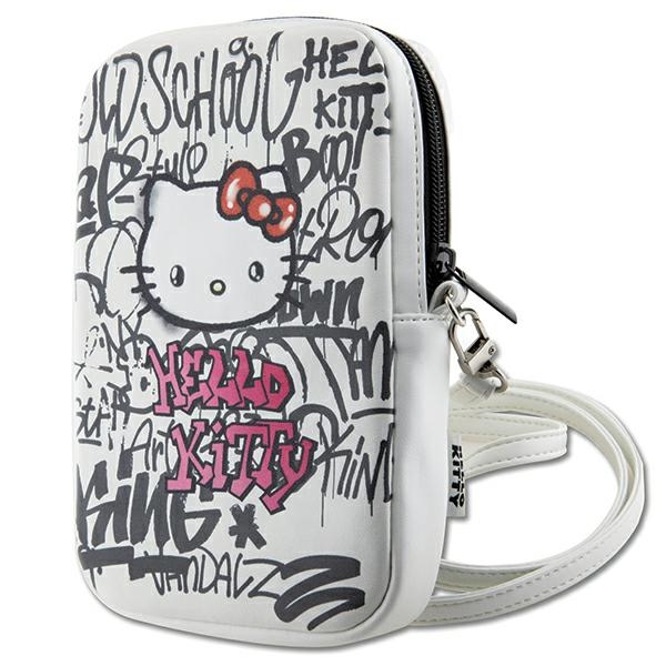 Hello Kitty Bag valge Graffiti Kitty Head