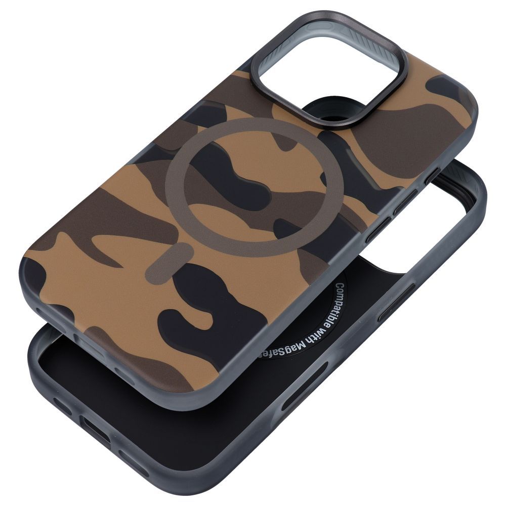 Ümbris jaoks iPhone 16 PRO MAX Forcell F-Protect Levels Dual Layer 4D technology compatible with Magsafe Military Drop-Test desert camo