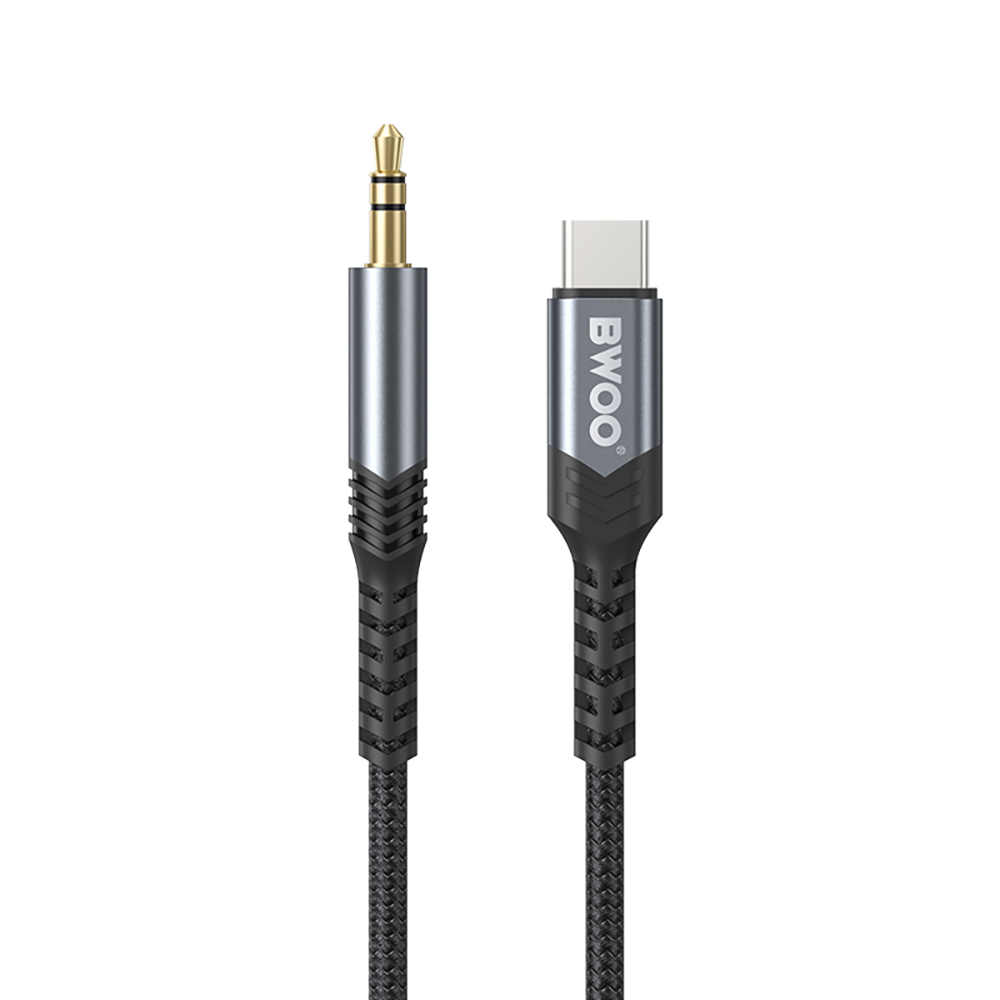 BWOO kabel AUX 3.5mm - USB-C BO-AUX066 czarny