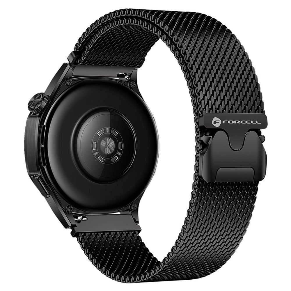 Strap to Samsung Galaxy Watch Forcell F-Design FS10 magnetic steel 20 mm must