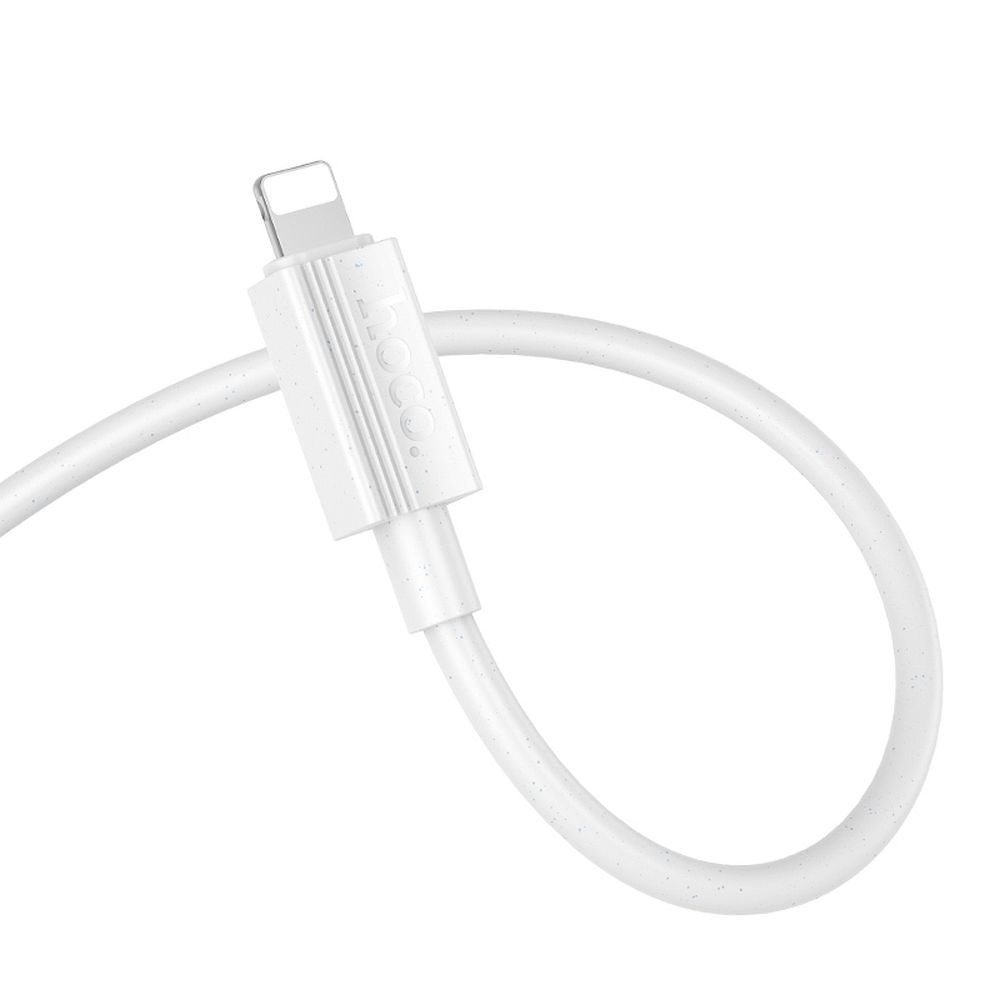 Кабель USB A to Lightning Hoco 2,4A 1 m X107 белый