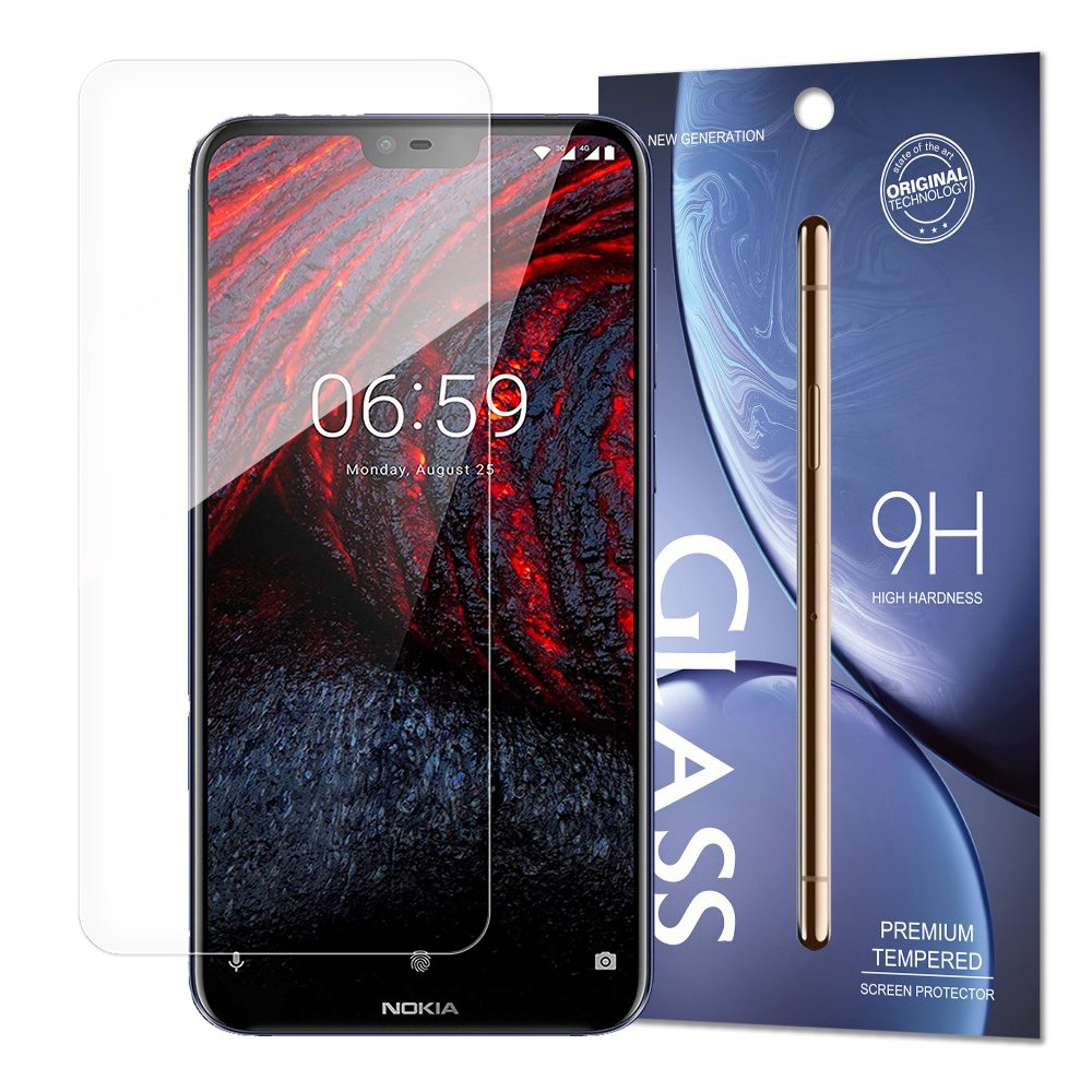 Kaitseklaas 9H kaitsekile Nokia 6.1 Plus / Nokia X6 2018 (pakend - ümbrik)