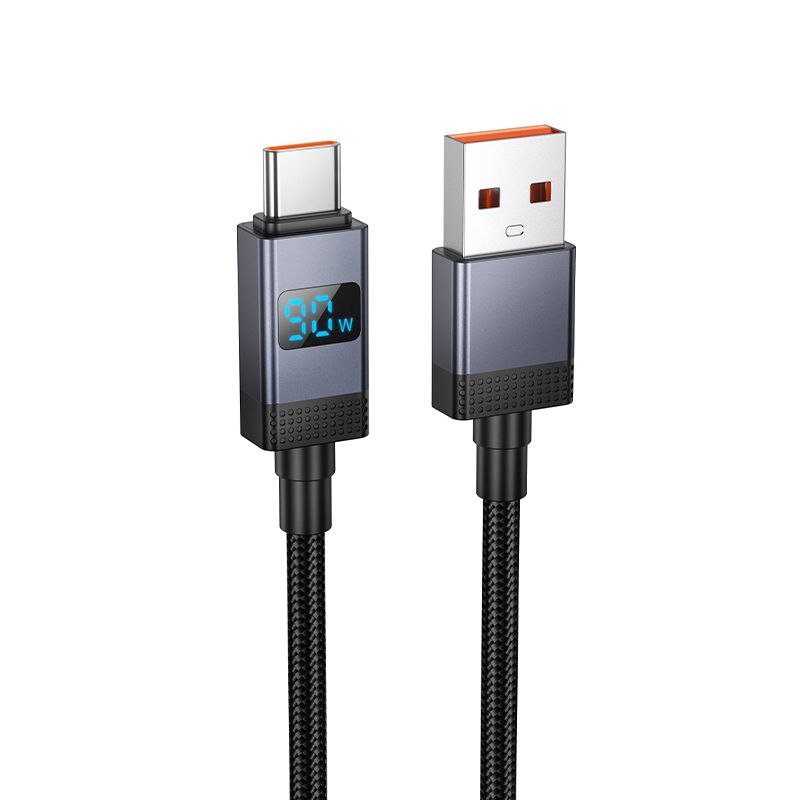 Kaabel USB A to USB C Hoco 5A with display 1 m X118 must