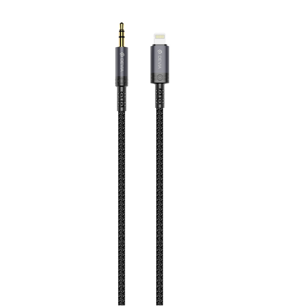 Devia cable audio Ipure EC619 Lightning - jack 3,5 mm 1,0 m must