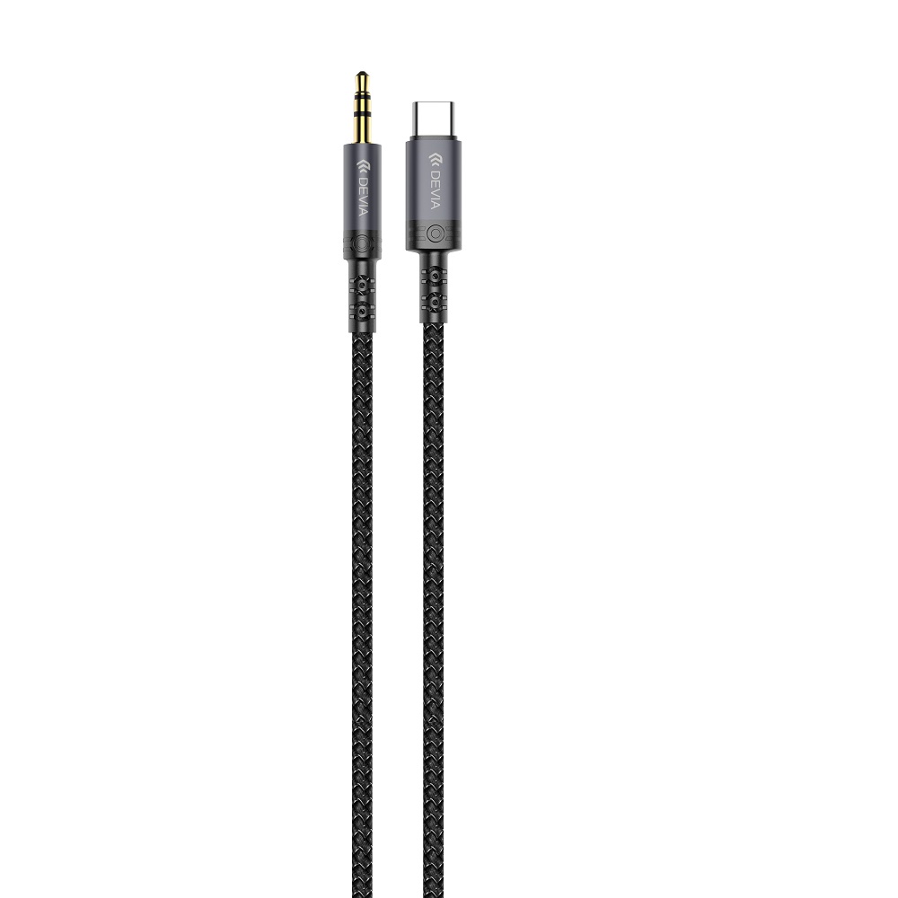 Devia cable audio Ipure EC620 USB-C - jack 3,5 mm 1,0 m must