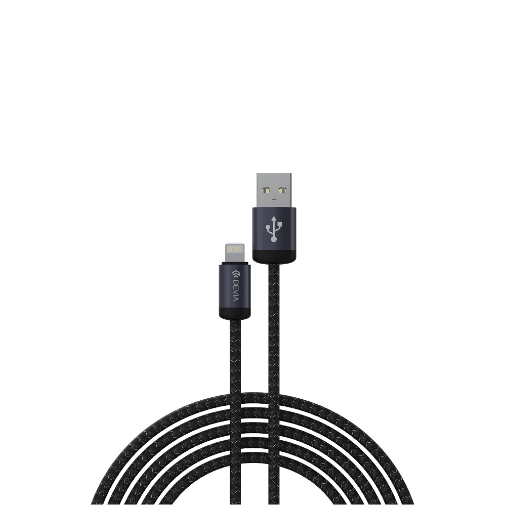 Devia кабель Gracious EC650 USB - USB-C 1,0 м 2,4A черный