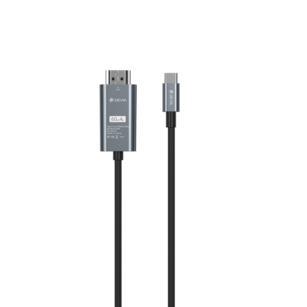 Devia cable Storm EC084 USB-C - HDMI 4K 60 Hz 2,0 m must