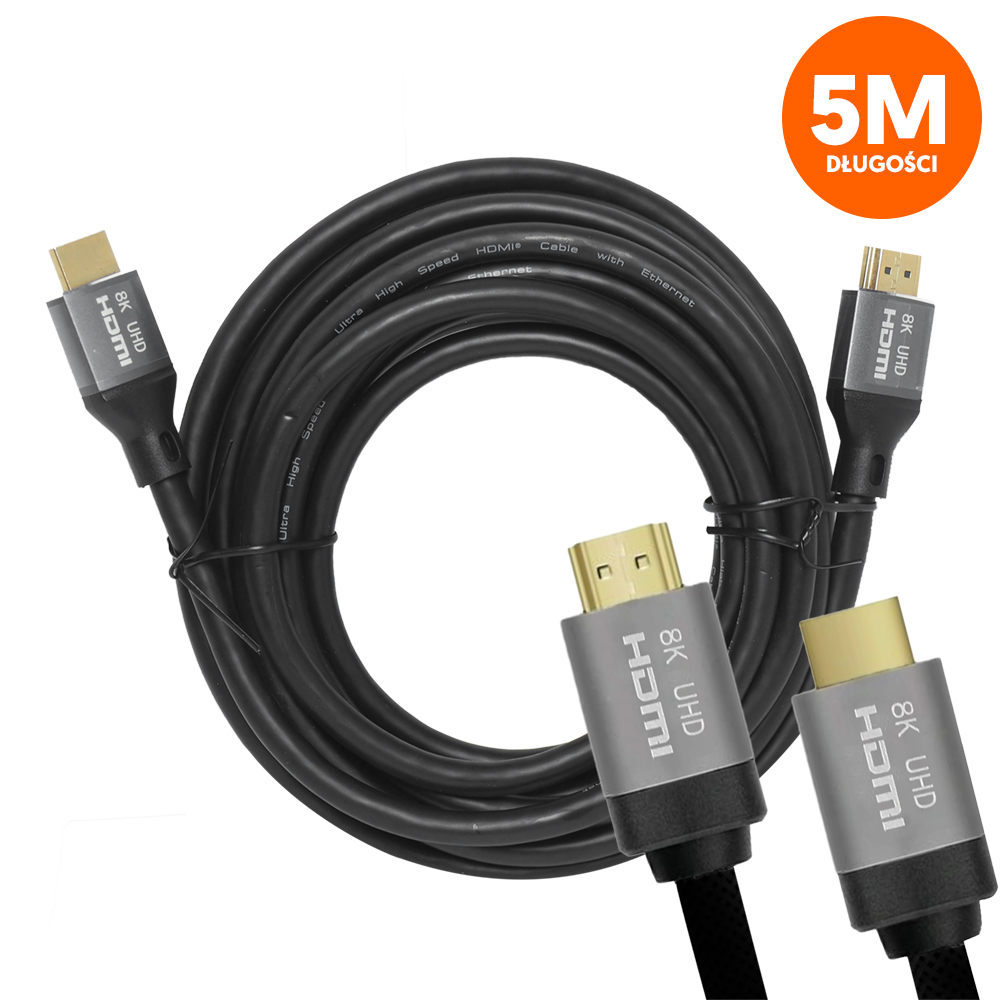 HDMI-HDMI kaabel (v2.1 | 8K | 5 m) must