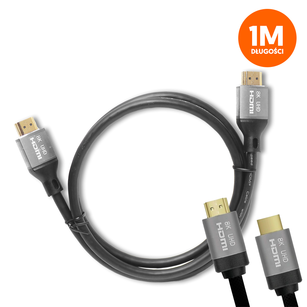 HDMI-HDMI kaabel (v2.1 | 8K | 1 m) must