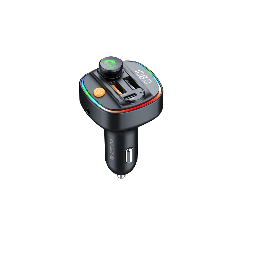 Devia transmitter FM Smart Bluetooth MP3 car charger PD 30W 1x USB-C 2x USB 3A must