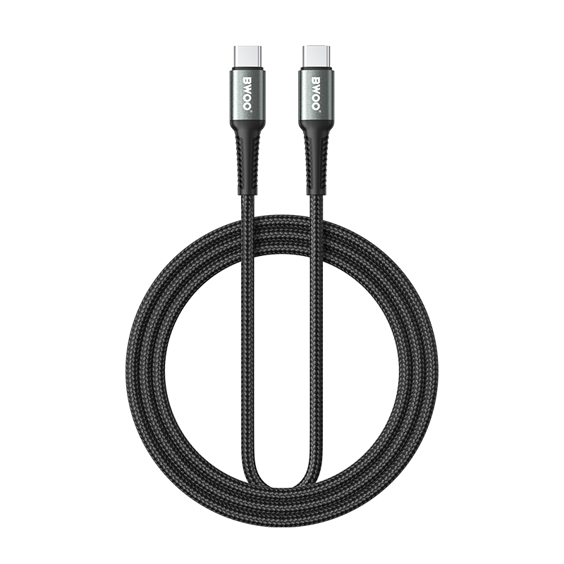 BWOO Braided кабель USB-C - USB-C 2m 60W черный