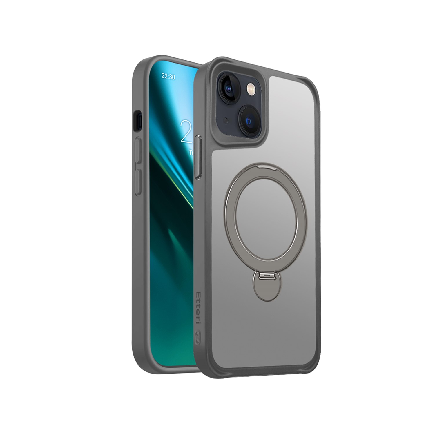 Etteri Matt Mag Ring ümbris jaoks iPhone 14 6,1" hall