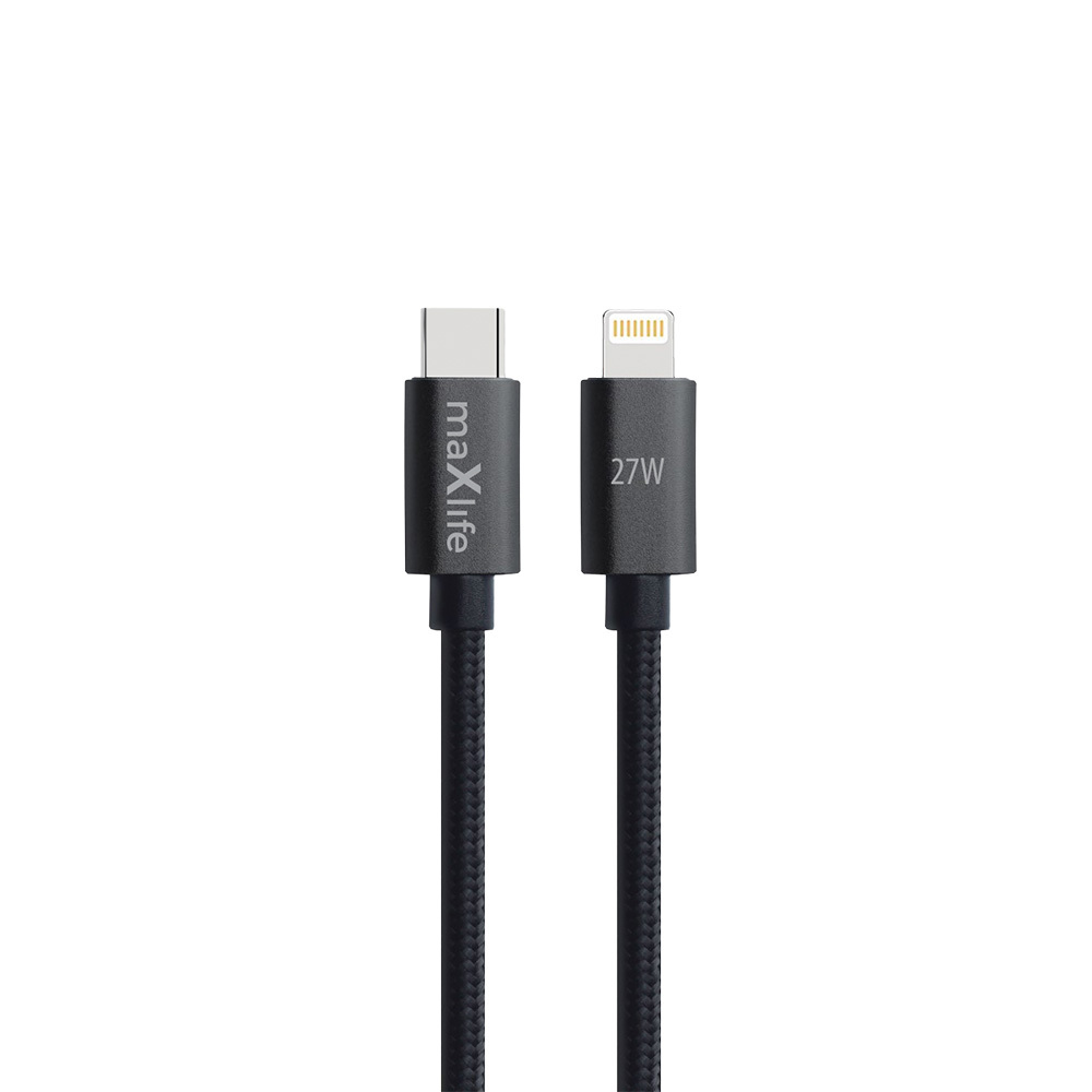 Maxlife MXUC-12 кабель USB-C - Lightning 2,0 m 27W черный