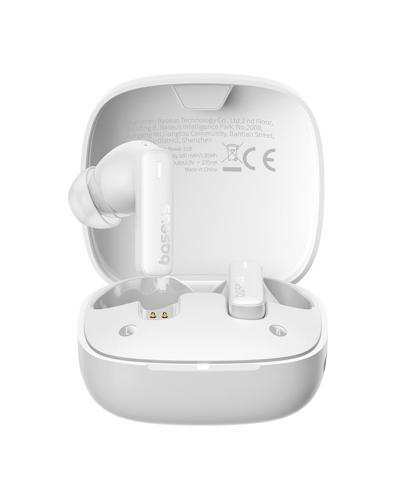 Baseus Bowie E19 True Wireless Earphones Stellar Valge