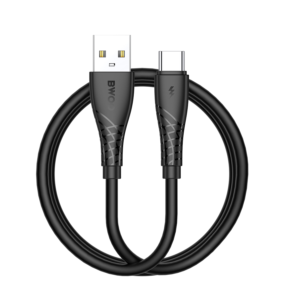 BWOO кабель USB - USB-C 1m 27W 3A черный BO-X318C