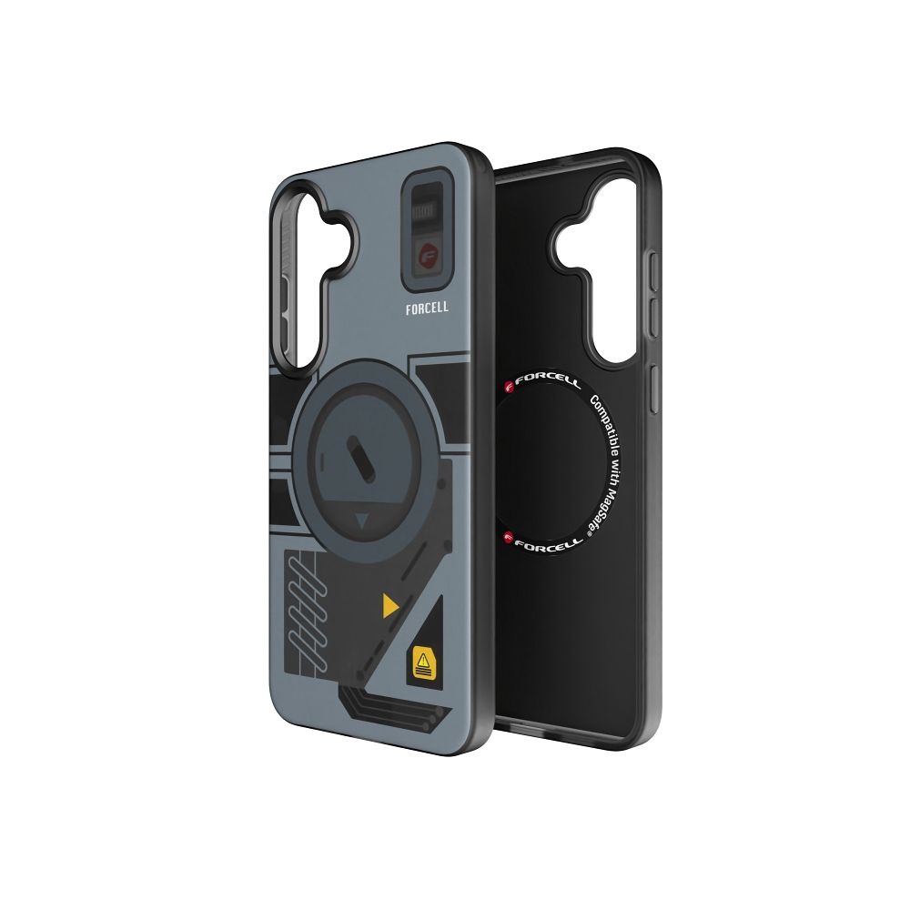 Ümbris jaoks Samsung S25 PLUS Forcell F-Protect Levels Dual Layer 4D technology compatible with Magsafe Military Drop-Test cyber hall