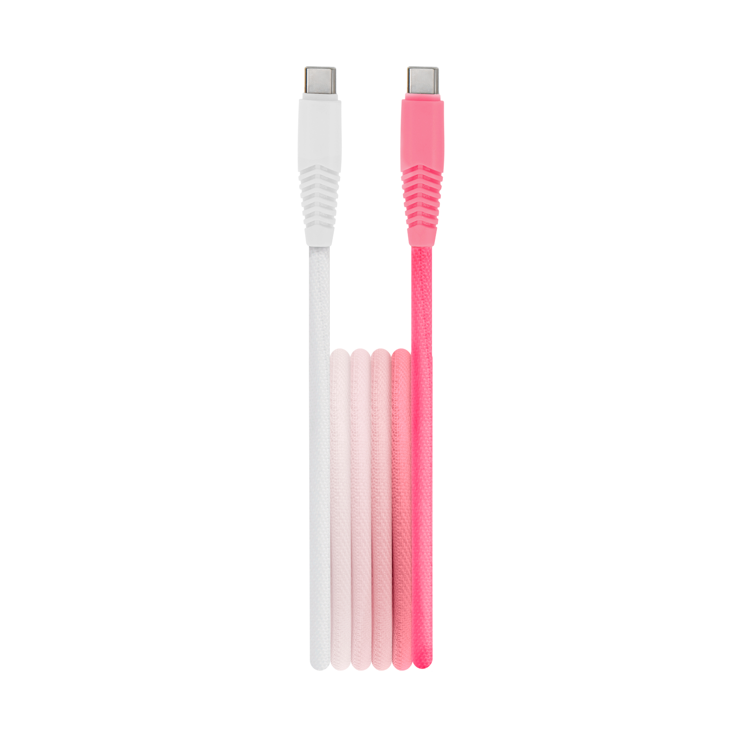 Setty cable USB-C - USB-C 1,5 m 3A KGC-C-1.5320 valge-roosa gradient