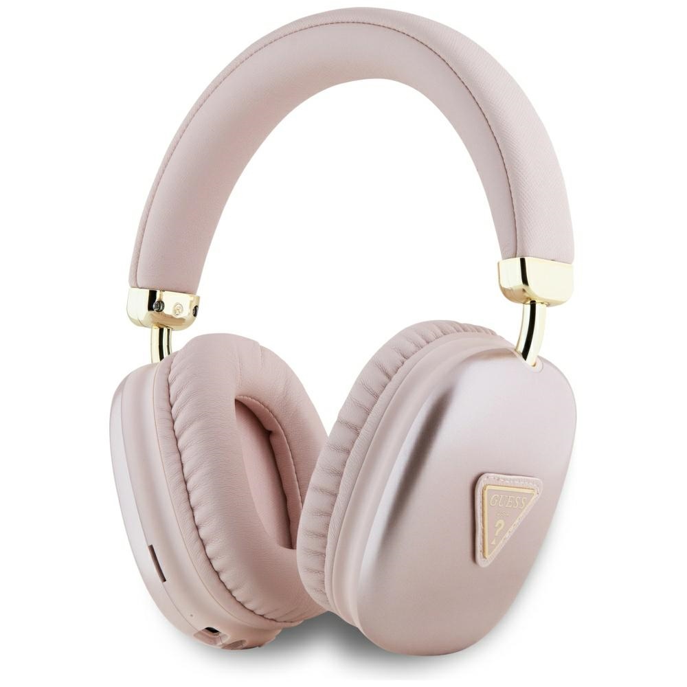Guess Metallic Triangle Logo Over-Ear Headphones - Roosa