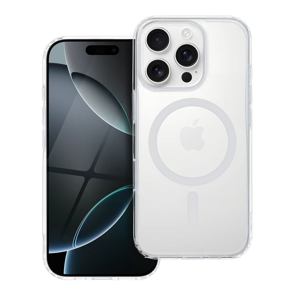 Drop Glue Colorful Ring Mag Cover compatible with MagSafe jaoks SAMSUNG A16 5G / A16 4G valge