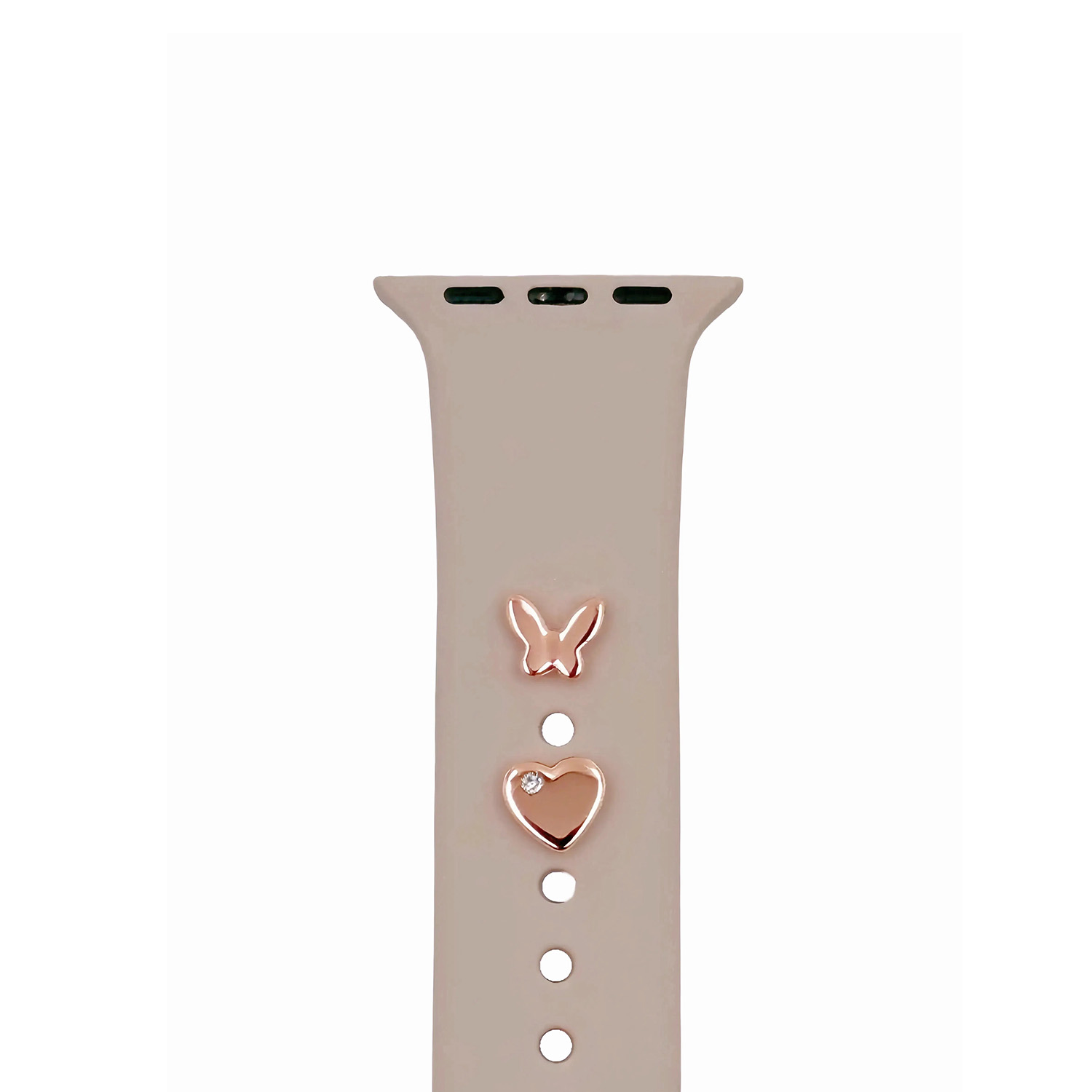 Pin Charms set jaoks watch straps butterfly rose kuldne