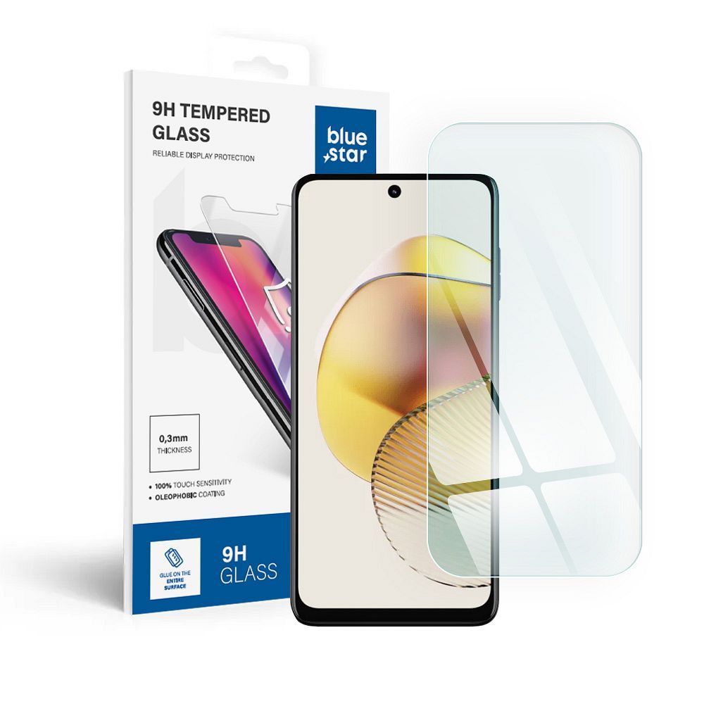 Karastatud klaas to Motorola G73 sinine Star