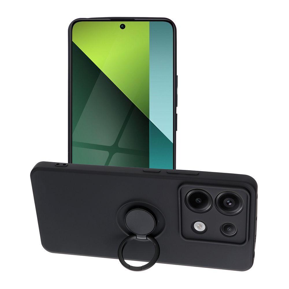 SILICONE RING ümbris jaoks XIAOMI Redmi Note 13 Pro 5G must