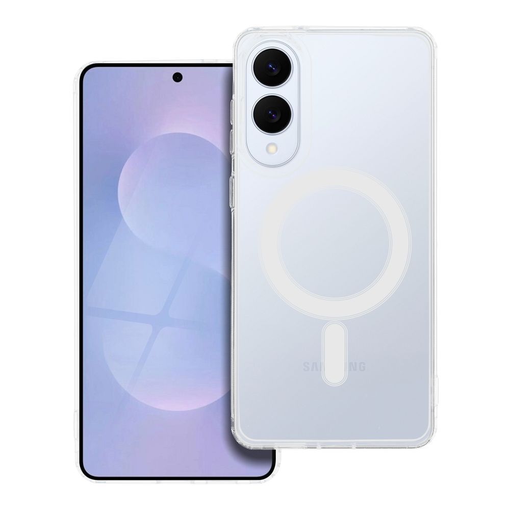 CLEAR MAG ÜMBRIS compatible with MagSafe jaoks SAMSUNG S25 EDGE läbipaistev