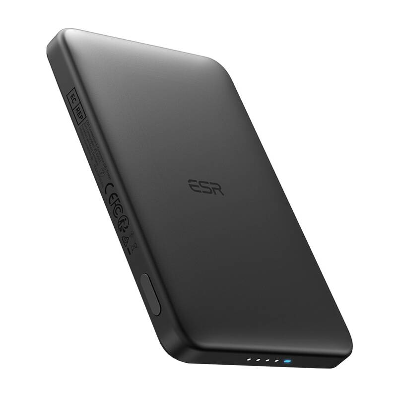ESR Qi2 MagSlim 5000 mAh magnetiline energiapank (must)