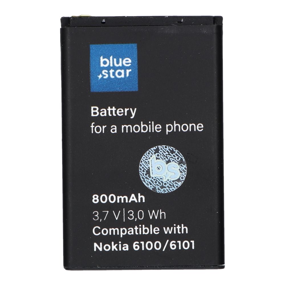 Aku jaoks Nokia 6101 / 6100 / 6300 800 mAh Sinine Star