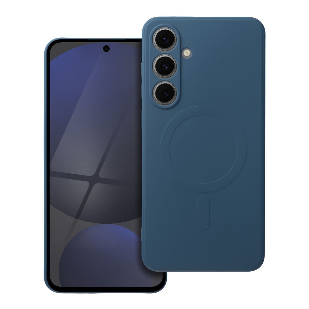 SILICONE MAG ÜMBRIS compatible with MagSafe jaoks SAMSUNG S24 FE sinine