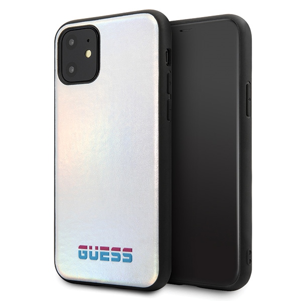 Guess GUHCN65BLD iPhone 11 Pro Max hõbedane/hõbedane kõva ümbris Iridescent