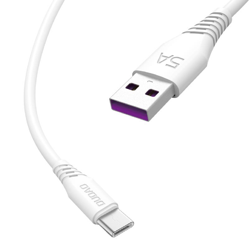 Dudao cable USB / USB Type C 5A cable 2m valge (L2T 2m valge)