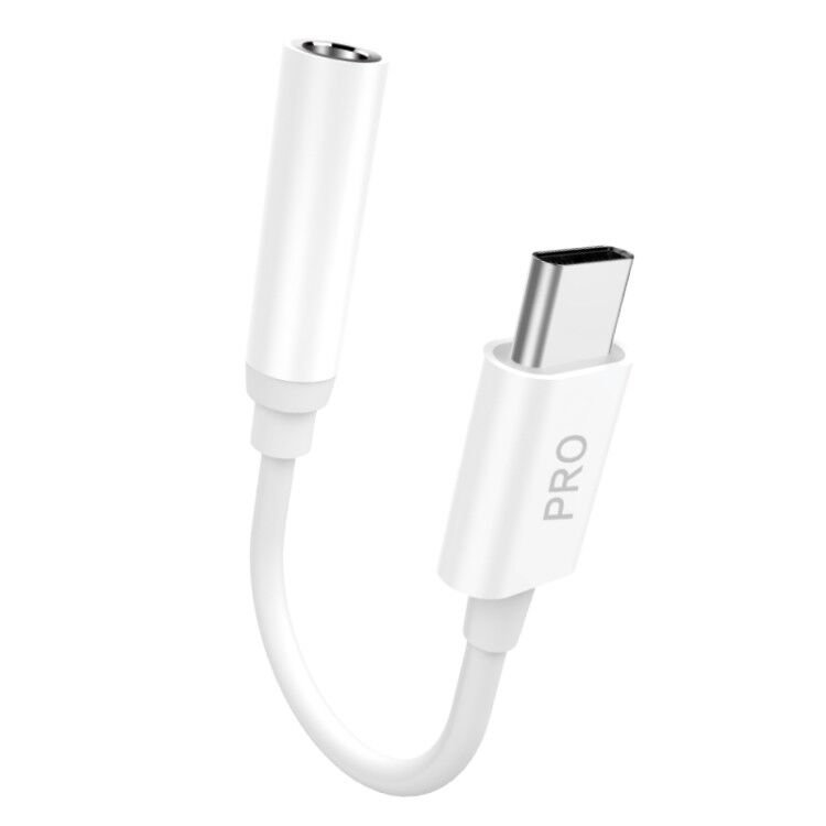 Dudao audio adapter headphone adapter from USB Type C to mini jack 3.5 mm valge (L16CPro valge)