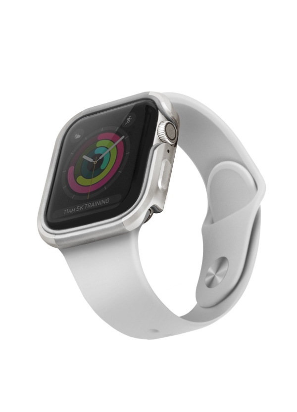 Uniq Valencia ümbris Apple Watch 4 / 5 / 6 / SE 40mm jaoks - hõbedane