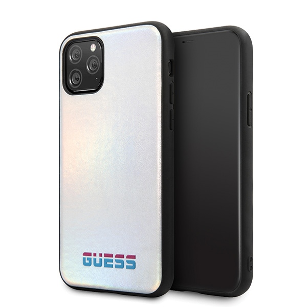 Guess GUHCN58BLD iPhone 11 Pro hõbedane/hõbedane kõva ümbris Iridescent