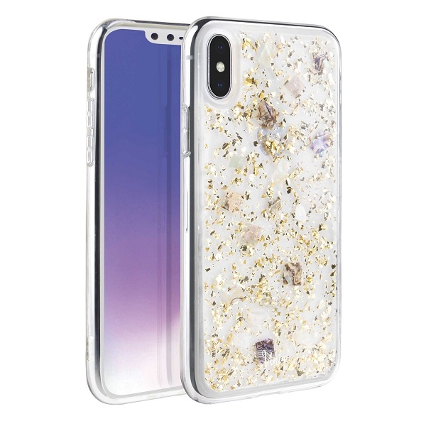 Uniq Lumence Clear korpus iPhone Xs Max'ile - kuldne