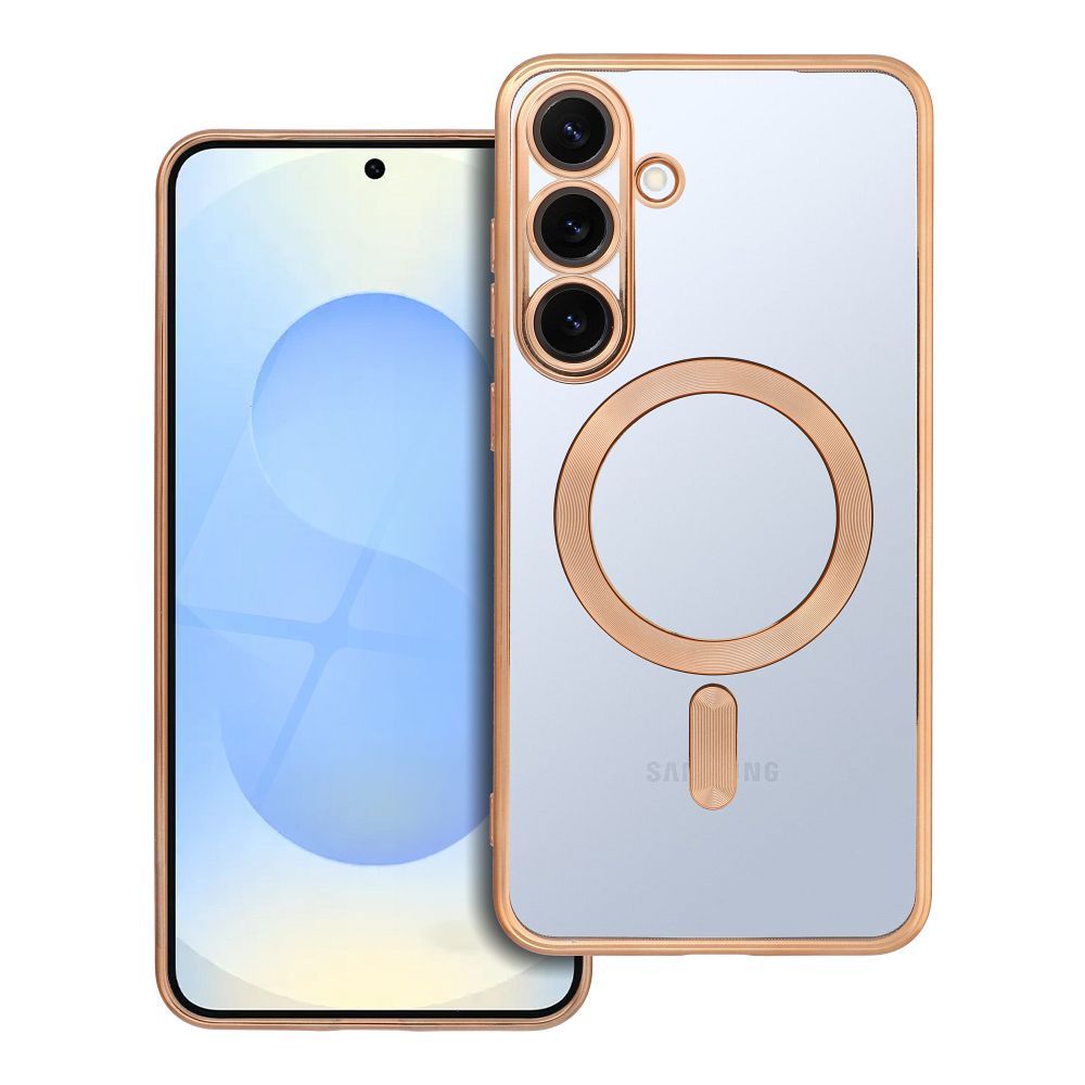 ELECTRO MAG COVER case compatible with MagSafe jaoks SAMSUNG S25 Plus kuldne